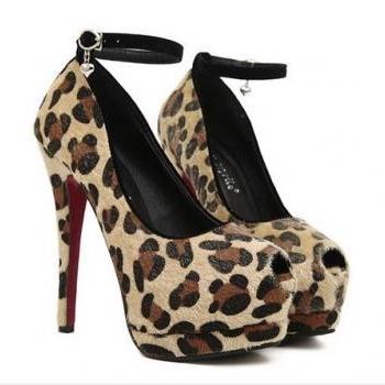 cheap leopard print heels